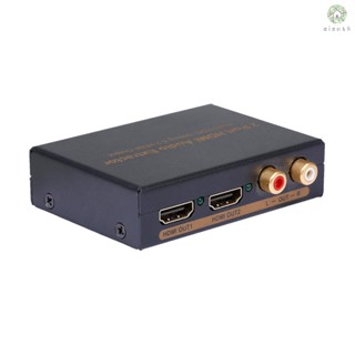 [DZ]NK-912 สวิตช์แยกเสียงวิดีโอ HDMI 2 พอร์ต EDID เอาท์พุต HDMI 2 ช่อง ปลั๊ก US