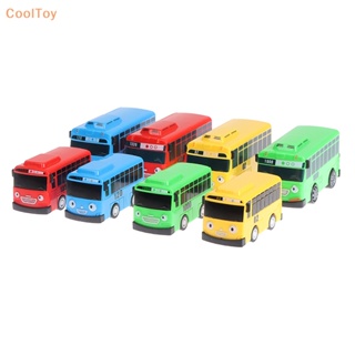 Cooltoy 4 ชิ้น Tayo The Little Bus การ์ตูนดึงกลับรถของเล่นชุดเด็กการศึกษาของขวัญขายดี