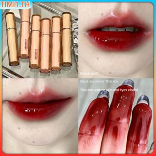 Gege Bear Water Crystal Transparent Mirror Lip Glaze Water Nude Lip Gloss Moisturizing Brightening Lip Colour Easy Makeup | เวลา1