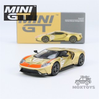 โมเดลรถยนต์ MINI GT 1:64 Ford GT Holman Moody Heritage Edition ของเล่นสําหรับเด็ก