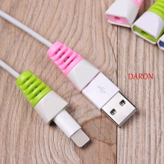 Daron ปลอกป้องกันสายเคเบิล USB สําหรับโทรศัพท์มือถือ 10 ชิ้น