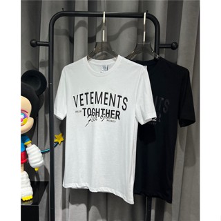 Vetemen1s ใหม่ เสื้อคอกลม แขนสั้น พิมพ์ลายโมโนแกรม สําหรับผู้ชาย S-4XL