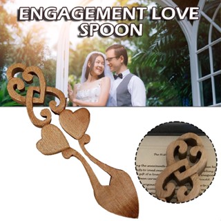 Vintage Welsh Love Spoon Wood Carved Love Token Spoon Wedding Engagement Gift