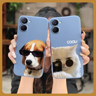 protective case Cartoon Phone Case For OPPO Realme V20 Lens bump protection Solid color Skin-friendly feel Anti-fall