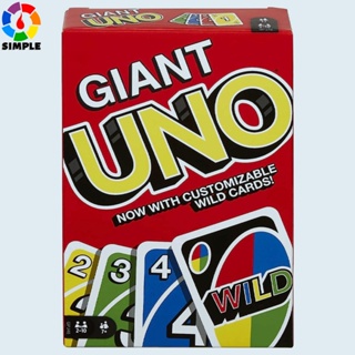 ​Giant UNO Card Game for Kids, Adults &amp; Family Night, Oversized Cards &amp; Customizable Wild Cards for 2-10 Players