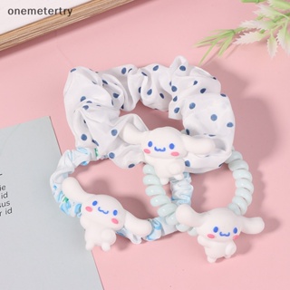 Onem ยางรัดผมหางม้า แบบยืดหยุ่น ลาย Cinnamoroll น่ารัก สําหรับเด็กผู้หญิง