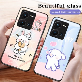 เคสโทรศัพท์มือถือกระจกนิรภัย TPU แบบนิ่ม กันกระแทก สําหรับ Vivo Y35 Y22 s Y22s Y16 Y30 Y55 Y75 Y77e Y 35 Y 22s Y 16 Y 30 Y 55 Y 75 Y 77 4G 5G