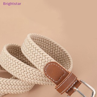 Brightstar เข็มขัดหนังทอ ผ้าแคนวาส ไม่ต้องเจาะรู เข้ากับทุกการแต่งกาย สําหรับผู้หญิง