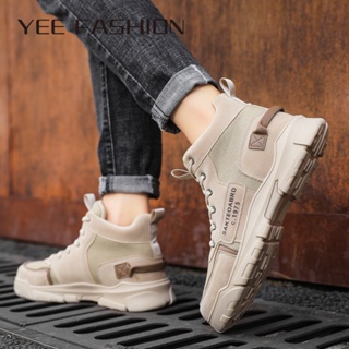 YEE Fashion  รองเท้าผ้าใบผู้ชาย ลำลองผู้ชาย ผ้าใบแฟชั่น สไตล์เกาหลี กีฬากลางแจ้ง ทำงานรองเท้าลำลอง 33z080105 ทันสมัย Chic ทันสมัย Korean Style D93D08T 37Z230910