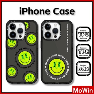 Mowin - เข้ากันได้สำหรับ เคสไอโฟน เคสไอโฟน11 เคส iphone 11 เคสนิ่มเคสใสหนากันกระแทกกรอบป้องกันกล้องเรืองแสง Creative หน้ายิ้มเข้ากันได้กับ iPhone 13 Pro Max 12 Pro Max 11 XR