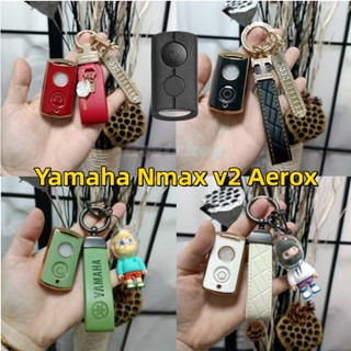 เคสรีโมตกุญแจรถยนต์ สําหรับ Yamaha Nmax v2 Yamaha Nmax 2021 2022 NVX NVX155 XMAX XMAX300 QBIX AEROX JAUNS 2018 2019