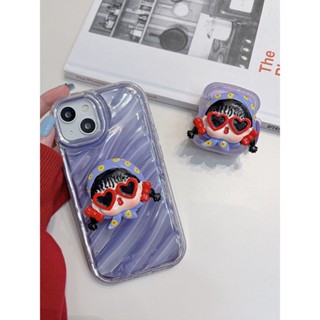 Ins การ์ตูน สร้างสรรค์ น่ารัก น่าเกลียด พิกเทล สาว สําหรับกล้องส่องทางไกล เคสโทรศัพท์มือถือ แบบพกพา ตัวยึดดูด