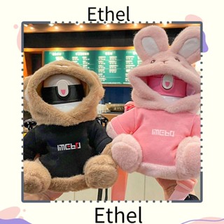 Ethel1 กระเป๋าใส่ขวดน้ํา ฉนวนกันความร้อน ผ้ากํามะหยี่ขนนิ่ม สําหรับฤดูหนาว กลางแจ้ง