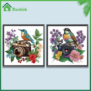 【Doub X ✮】ภาพวาดปักเพชร รูปดอกไม้ และกล้อง 5D DIY สําหรับตกแต่งบ้าน ✮