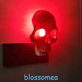 Blossomea โคมไฟกลางคืน รูปหัวกะโหลก ปรับได้ สําหรับตกแต่งปาร์ตี้ฮาโลวีน