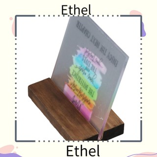 Ethel1 ของขวัญลาก่อน ฐานไม้ใส แบบพกพา สําหรับงานช่าง