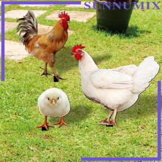 [Sunnimix] ป้ายไก่อะคริลิค เสมือนจริง สําหรับตกแต่งสวน ฟาร์มนอกทางเดิน