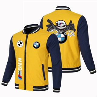 BMW LOGO baseball uniform M3 M4 M5 M6 M7 car outdoor driving color matching thin sports windproof jacket