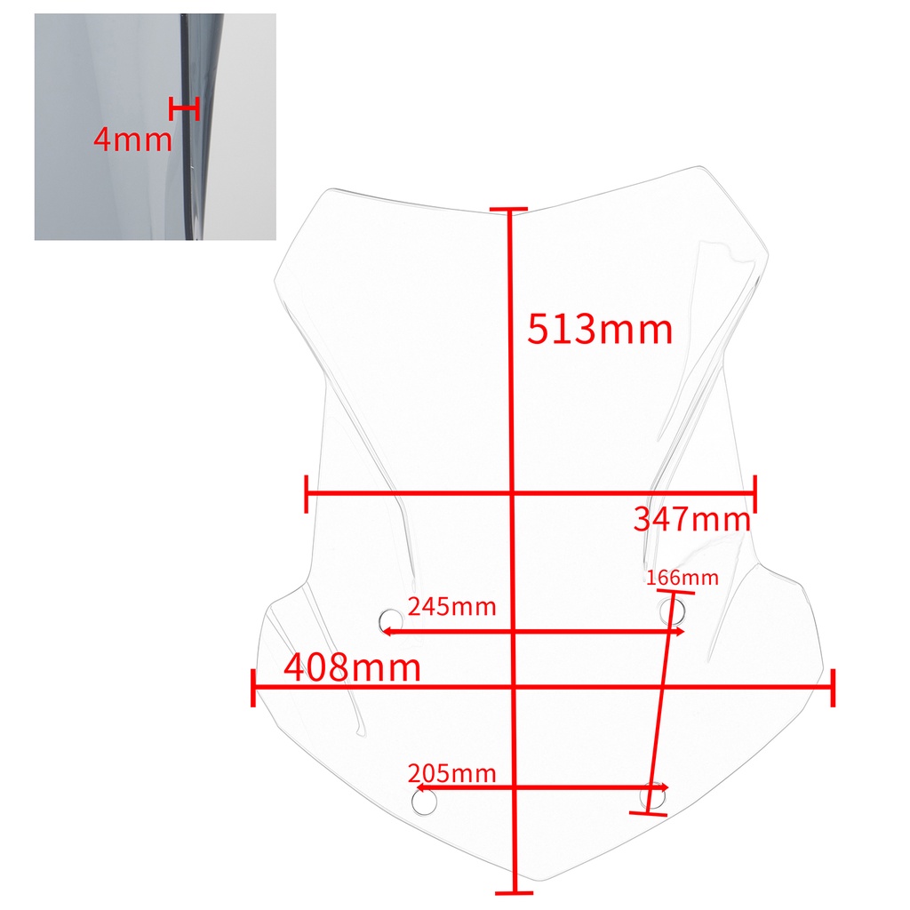 Ljbkoall กระจกกันลม อุปกรณ์เสริมรถจักรยานยนต์ สําหรับ BMW R1200GS R 1200GS LC ADV Adventure 2013-2022 R1250GS 2019-2020 - รูปที่ 7