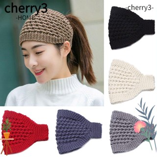 Cherry3 ผ้าพันคอ ผ้าโพกหัว ผ้าถัก แบบนิ่ม ให้ความอบอุ่น แฟชั่นฤดูหนาว สําหรับเด็กผู้หญิง