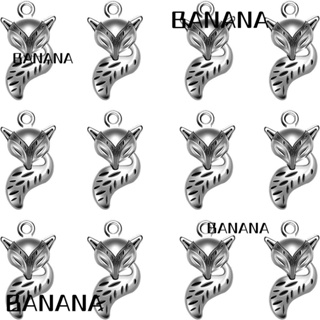 Banana1 จี้เงินโบราณ 24 มม. X 13 มม. สําหรับทําเครื่องประดับ สร้อยข้อมือ DIY 45 ชิ้น