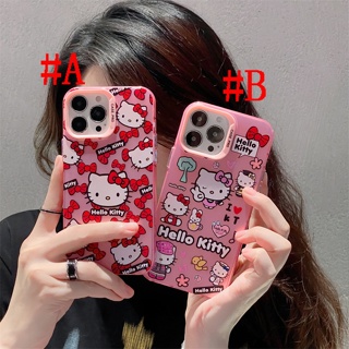 เคสแข็ง เคสไอโฟน iPhone 14 Pro Max iPhone 13 Pro Max iPhone 12 Pro Max iPhone 11 Cute Cartoon Hello Kitty เฮลโลคิตตี้ Creative Design Hard Case