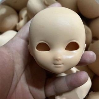 1/8 Bjd หัวตุ๊กตา ไม่มีหัวตุ๊กตาแต่งหน้า ข้อต่อหลายข้อต่อ ขยับได้ อุปกรณ์เสริมสําหรับฝึกแต่งหน้า ของเล่น