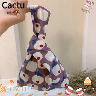 Cactu กระเป๋าถือ แฮนด์เมด ทรงโท้ท