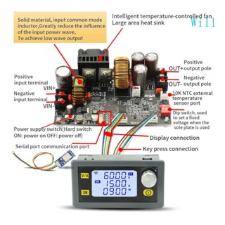 Will โมดูลแปลงพาวเวอร์ซัพพลาย 6-70V เป็น 0-60V ปรับได้ XY6015L