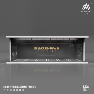 MOREART 1/64 RWB Parking Garage Diorama with LED lights