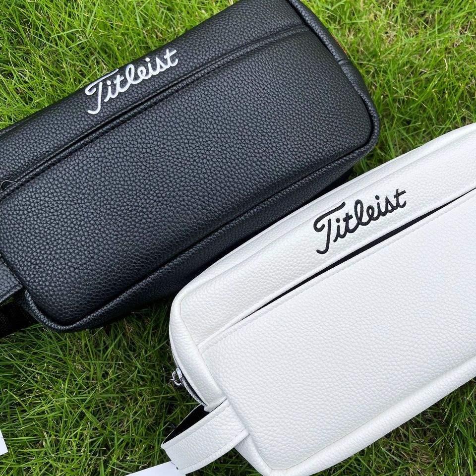 Titleist กระเป๋าถือ กระเป๋ากอล์ฟ แบบสองชั้น กันน้ํา มีซิปคู่ ทนต่อการสึกหรอ สําหรับผู้ชาย และผู้หญิง