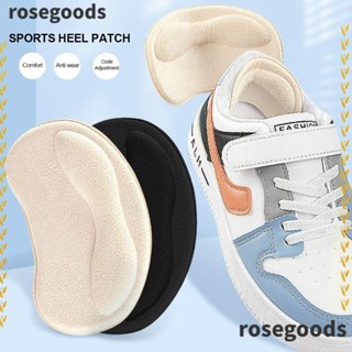 Rosegoods1 แผ่นรองส้นเท้า แบบนิ่ม มีกาวในตัว ปรับขนาดได้ สําหรับผู้หญิง 5 ชิ้น