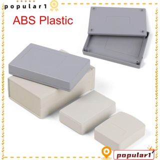 Popular กล่องพลาสติก ABS กันน้ํา สีขาว สีเทา คุณภาพสูง 10 ขนาด DIY