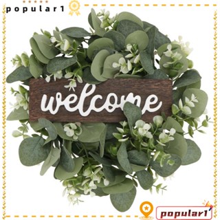 Popular พวงมาลัยไม้ยูคาลิปตัสจําลอง สีเขียว ทนทาน 30 40 ซม. สําหรับปลูกต้นไม้