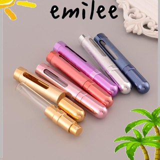 Emilee ขวดสเปรย์น้ําหอมเปล่า อลูมิเนียม ขนาดเล็ก 12 มล. เติมได้ สําหรับเดินทาง 2 ชิ้น