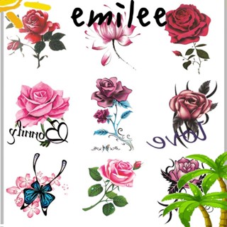 Emilee สติกเกอร์รอยสัก ลายผีเสื้อ สําหรับผู้ชาย และผู้หญิง