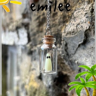 Emilee สร้อยคอเรซิ่น จี้ผีจิ๋ว เรืองแสงในขวด สําหรับผู้หญิง