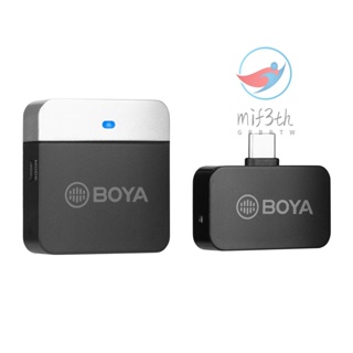 Boya BY-M1LV-U เครื่องส่งสัญญาณระบบไมโครโฟนไร้สาย 2.4GHz และตัวรับสัญญาณไมโครโฟนบันทึกเสียง ขนาดเล็ก พร้อมพอร์ต Type-C แบบเปลี่ยน สําหรับสมาร์ทโฟน แท็บเล็ต บันทึกเสียง Vlog ถ่ายทอดสด V