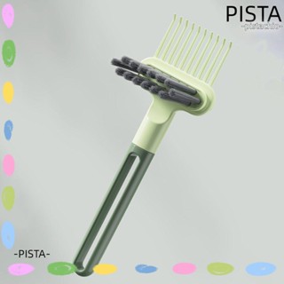 Pista แปรงหวีผม ABS สีเขียว 2-in-1 สําหรับร้านตัดผม