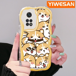 เคสโทรศัพท์มือถือ แบบใส ลายการ์ตูนสุนัขชิบะ ขนมปังน่ารัก สําหรับ Xiaomi MI Redmi Note 11 11s Poco M4 Pro 4G