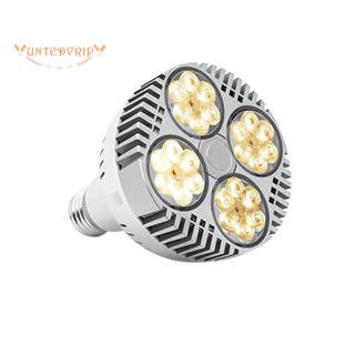 E27 หลอดไฟ 35W LED ฟูลสเปกตรัม แสงวอร์มไวท์ สําหรับปลูกพืชในร่ม และเรือนกระจก