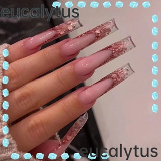 Eucalytus1 เล็บปลอม แบบกด DIY สําหรับตกแต่งเล็บ 24 ชิ้น