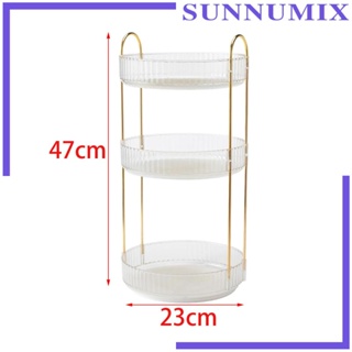 [Sunnimix] 360° ถาดวางเครื่องสําอาง เครื่องเทศ หมุนได้ ความจุขนาดใหญ่ สําหรับห้องครัว ห้องนั่งเล่น