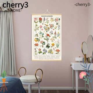 Cherry3 โปสเตอร์ไม้ และผ้าใบ ลายดอกไม้ สไตล์วินเทจ ขนาด 15.7 X 23.6 นิ้ว สําหรับแขวนตกแต่งผนัง ห้องนั่งเล่น