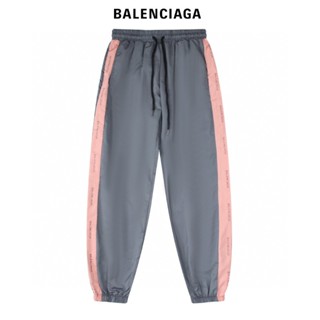 Balenciaga ของแท้ 100% กางเกงวอร์ม พิมพ์ลายตัวอักษร ด้านข้าง แห้งเร็ว แฟชั่นฤดูร้อน สําหรับผู้หญิง