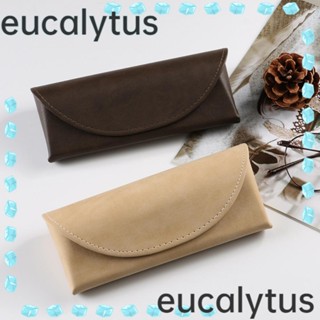 Eucalytus1 กระเป๋าหนัง แบบพกพา สําหรับใส่แว่นตา