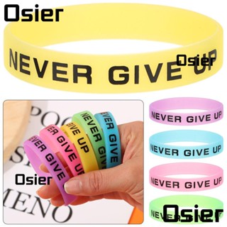 Osier1 Never Give Up กําไลข้อมือแฟชั่น สําหรับวัยรุ่น กีฬา