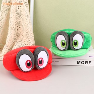 Magicalhour^^ หมวกคอสเพลย์ อนิเมะ Game Mario Odyssey สีเขียว สีแดง สําหรับปาร์ตี้ฮาโลวีน