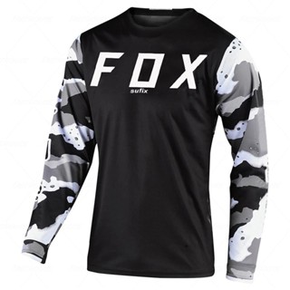 Sufix Fox เสื้อกีฬาแขนยาว แบบแห้งเร็ว ระบายอากาศได้ดี สําหรับขี่จักรยานเสือภูเขาวิบาก