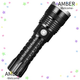 Amber ไฟฉาย LED สีดํา แข็งแรง สําหรับตั้งแคมป์